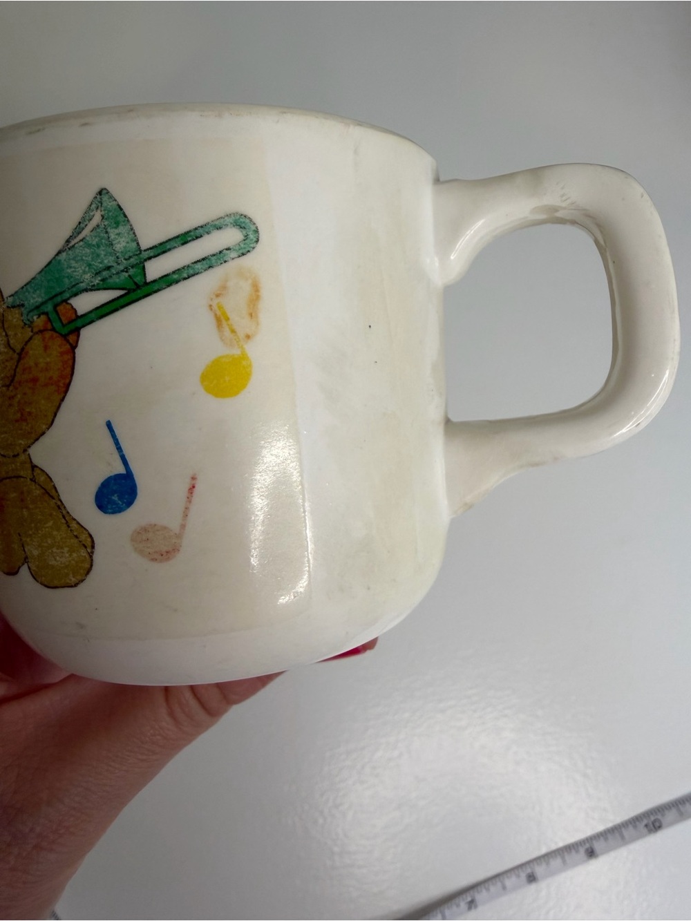 Anacapa Vintage Melamine Ware Children’s Dish Set Musical Teddy Bear Bowl, Mug - Picture 6 of 8